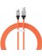 Coolplay Serisi Hızlı Şarj Kablosu USB To Type-C 100W, 1m, Turuncu 1