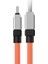 Coolplay Serisi Hızlı Şarj Kablosu USB To Type-C 100W, 1m, Turuncu 3