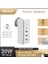 30 Watt PD18W Zaman Ayarlı USB Çıkışlı Priz 180 Derece Döndürülebilir Fiş Qc3.0 2.4A USB Çıkışlı M8J301TE 2