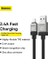 Coolplay Serisi Hızlı Şarj Kablosu USB To Ip 2.4A, 1m, Siyah 3