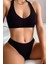 Kadın Siyah Seamless Tanga Sütyen Takım - Siyah - L-Xl 2
