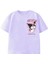 Farklı Tarz Eğlenceli Kuromi Yeni Nesil Karakter Baskılı Resimli Kız Pamuklu Lila Renk Tişört 1