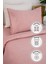 Vega Pamuklu Ranforce Çarşaflı Tek Kişilik Nevresim Takımı - Pudra 1