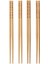 Trebent Yemek Çubuğu Çin Yemek Çubuğu Bambu Chopstick 4 Adet x 1 Paket 2