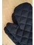 Tekstil Yanmaz ve Dayanıklı Fırın Eldiveni ve Tutacak (2 Eldiven, 2 Tutacak) Siyah 17 x 27 3