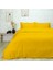 Plain Düz%45 Viscoz%55 Pamuk Nevresim Takımı, Sarı, Çift Kişilik 2