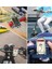 Kauçuk Motosiklet Mobilet Motor Bisiklet Scooter Gidon Uyumlu Cep Telefonu Tutacağı Tutucu Standı 2