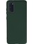 Ieg Samsung Galaxy S20 Kılıf Nano Içi Kadife Silikon - Koyu Yeşil 1