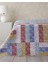 Log Cabin Patchwork Size Çok Amaçlı Örtü Pembe 3