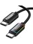 100W Type-C To Type-C Rgb Aydınlatmalı Örgülü Şarj ve Kablosu 3 Metre 1