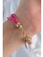 Pembe Renk Zirkon Taşlı İpli Çoklu Bileklik - TJ-BB6342 3