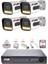 4 Kameralı Set Full Hd Gece Renkli Görüş-Cepten Izle-Su Geçirmez Güvenlik Kamerası Seti 500GB 1