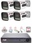 4 Kameralı Set Full Hd Gece Renkli Görüş-Cepten Izle-Su Geçirmez Güvenlik Kamerası Seti 500GB 2