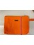 Gabardin Kumaştan Portföy Çanta-Turuncu Düz 6