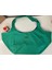 Pamuk Gabardin Kumaş Çanta-Yeşil Düz 7