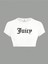 Kadın Juicy Kristal Taş Baskılı Crop Top T-Shirt 1
