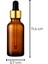 4’lü 50 ml Amber Cam Serum Şişesi + Gold (Altın) Metal Kapaklı Siyah Uçlu Damlalık 4