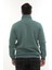 Erkek Petrol Standart Fit Normal Kesim Içi Polarlı Yarım Fermuarlı Dik Bato Yaka Pamuklu Sweatshirt 3