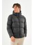 Erkek Kapüşonlu Fermuarlı Cepli Kışlık Şişme Kısa Mont 7