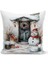 Yılbaşı Serisi Çift Tarafı Dijital Baskılı Kırlent Kılıfı (Christmas Noel Cushion Cover) 1