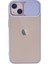 Ieg iPhone 13 Kılıf Palm Buzlu Kamera Sürgülü Silikon - Lila 1