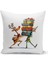 Yılbaşı Serisi Çift Tarafı Dijital Baskılı Kırlent Kılıfı (Christmas Noel Cushion Cover) 1