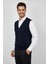 Erkek Düğmeli Yelek Cepli Çelik Örgü Klasik Kalıp BGL-ST04836 2