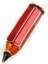 Kurşun Kalem Broş - Kırmızı 2