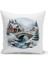 Yılbaşı Serisi Çift Tarafı Dijital Baskılı Kırlent Kılıfı (Christmas Noel Cushion Cover) 1
