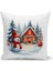 Yılbaşı Serisi Çift Tarafı Dijital Baskılı Kırlent Kılıfı (Christmas Noel Cushion Cover) 1