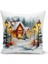 Yılbaşı Serisi Çift Tarafı Dijital Baskılı Kırlent Kılıfı (Christmas Noel Cushion Cover) 1
