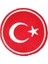 aplike ütü ıle yapışan türk bayrağı yuvarlak küçük arma 3 cm 1