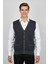 Erkek Düğmeli Yelek Cepli Çelik Örgü Klasik Kalıp BGL-ST04835 1
