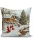 Yılbaşı Serisi Çift Tarafı Dijital Baskılı Kırlent Kılıfı (Christmas Noel Cushion Cover) 1