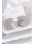 Pirinç Gümüş Renk Daire Plaka Model Kadın Küpe - TJ-BKP9524 2