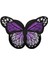 aplike ütü ıle yapışan kelebek mor arma 7x5 cm 1