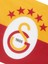 Galatasaray 5 Yıldızlı Klasik Elde Sallama Bayrak 50X75CM U251387 3