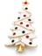 Yılbaşı Ağacı Broş - Beyaz 1