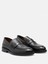 Siyah Hakiki Deri El Yapımı Penny Loafer Ekek Ayakkabı 2