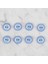 loren crafts mavi 8 li yuvarlak düğme - 452 2