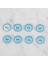 loren crafts mavi 8 li yuvarlak düğme - 453 2