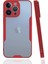 Ieg iPhone 13 Pro Max Kılıf Platin Silikon - Kırmızı 1