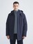 Lcwaıkıkı Classic Lacivert Standart Kalıp Kapüşonlu Erkek Mont 1
