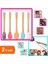 5 Adet Renkli Silikon Spatula 21 cm + Karpuz Dondurma Kaşığı Seti - 2li Set Q9C0K0 1