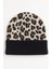 Kadın Yumuşacık Leopar Desenli Akrilik Kumaş Saçaklı Tüylü Bere – Sıcak Tutucu Kışlık Şapka 1