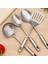 4lü Çelik Kepçe,süzgeç,servis Kaşığı,spatula Mutfak Yemek Hazırlama Servis Seti 2
