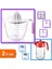 Ölçme Kabı - Ölçülü Narenciye Sıkacağı 1000 ml + Sürahi Tipi Cam Narenciye Sıkacağı 660 ml - 2li Set 1