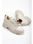 JANE Bağcıklı Ortopedik Kadın Sneaker Spor Ayakkabı - Krem 8