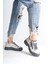 Naritha Fermuarlı & Bağcıklı Ortopedik Kadın Krem Sneaker 8