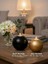 Dekoratif Siyah ve Gold Renkli 2'li Küçük ve Büyük Ev ,ofis Hediyelik Modern Dekorasyon Obje Seti(Tealight Mumlar Dahildir.ürünler El Boyamasıdır) 3